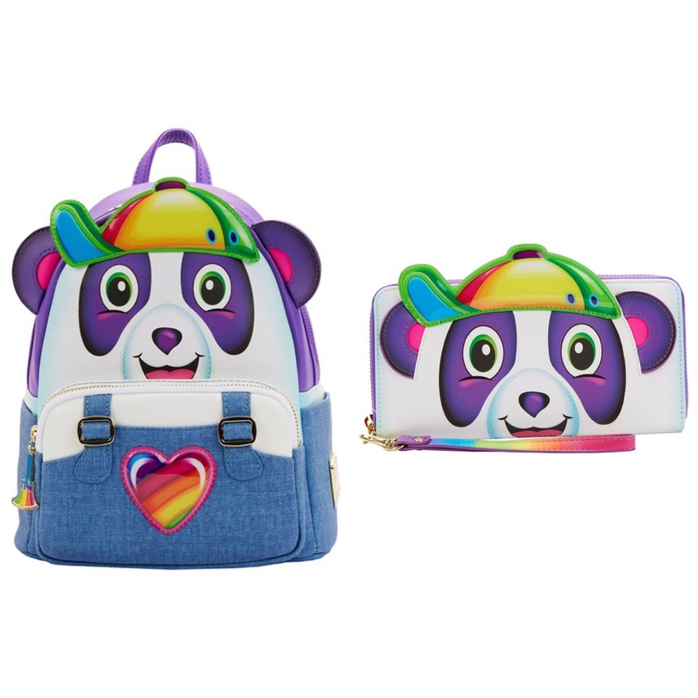 Lisa Frank Panda Painter Backpack and wristlet-Loungefly